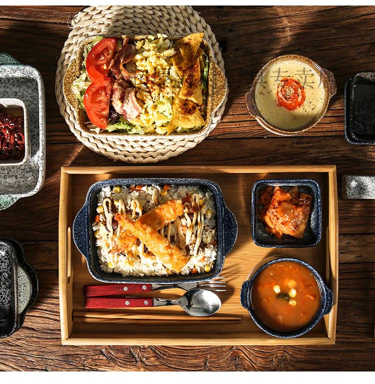 兴润厚日式轻食套装餐具家用简餐木质托盘减脂分餐制一人食民宿早餐