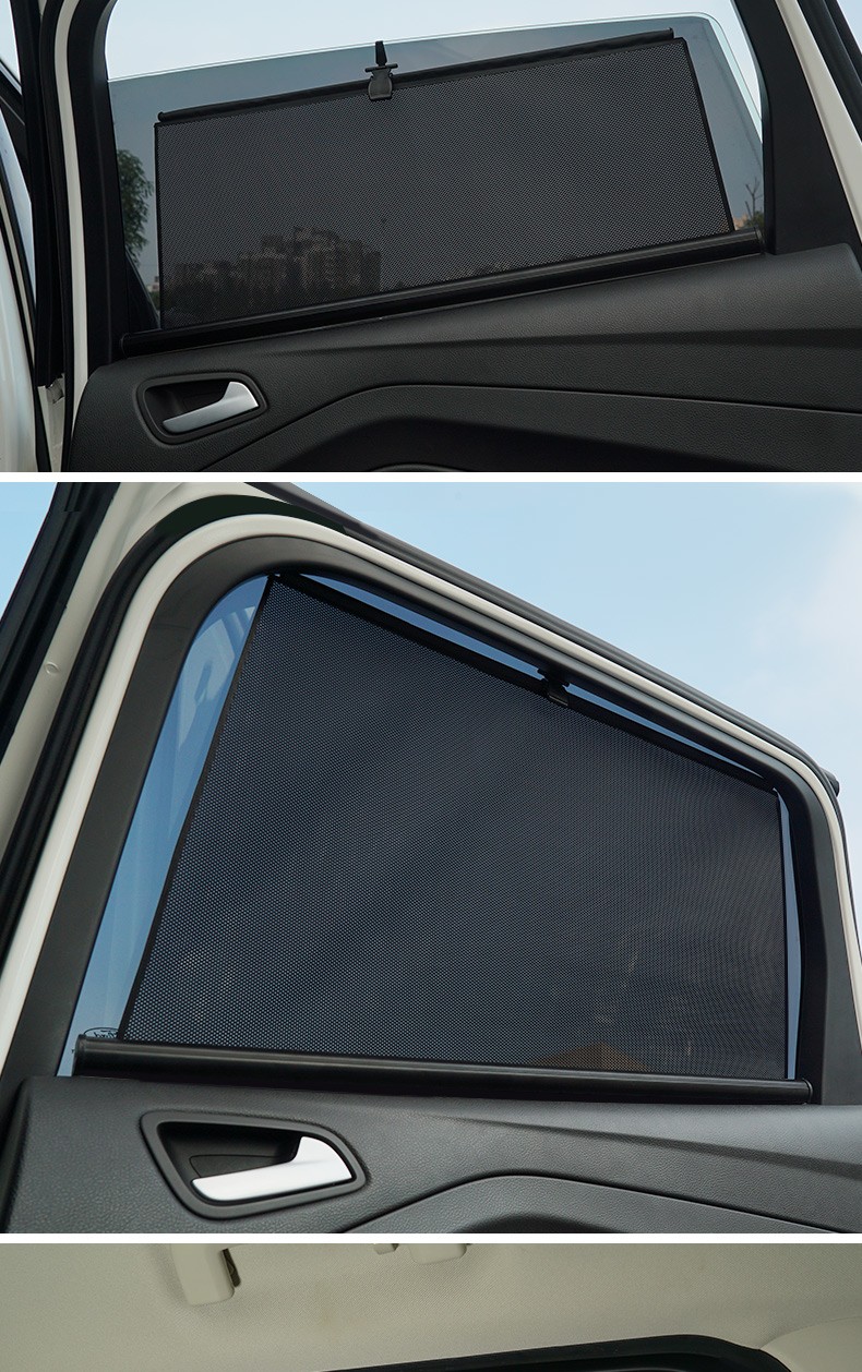 适用于自动伸缩拉伸式汽车窗帘遮阳挡遮阳帘侧窗自动升降遮光防晒隔热