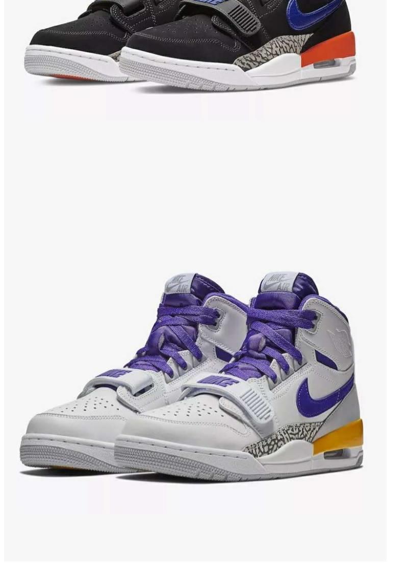 legacyaj312低帮三合一白灰樱花粉芝加哥湖人队冰蓝男女篮球鞋aj312