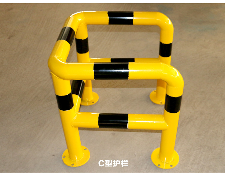 c型消防栓防撞转角水泥柱护栏钢管四方定制围栏交通防撞栏 h款(打磨