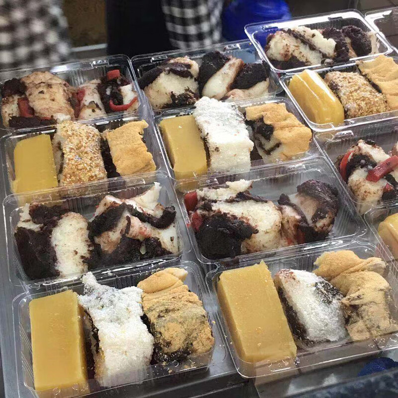 清真北京牛街白记年糕2斤一盒驴打滚豌豆黄江米年糕紫米椰蓉卷芝 白记