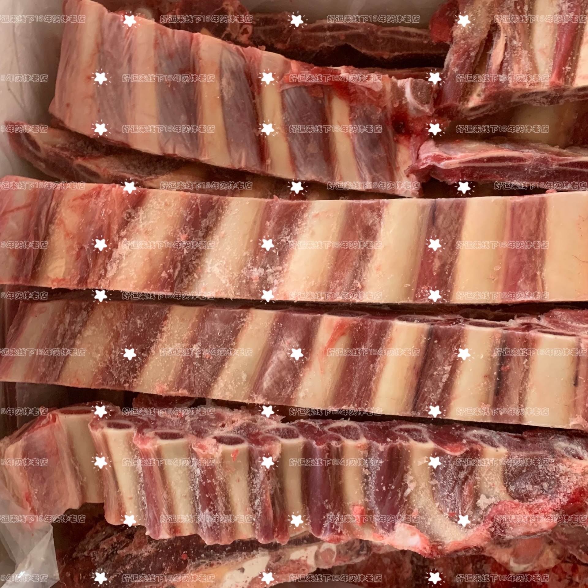 新鲜冷冻牛排骨牛肋排带骨牛排多肉牛肋骨新鲜生牛肉40斤一箱【图片