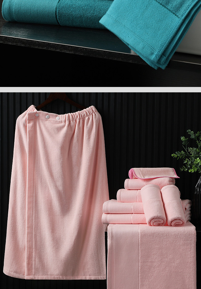 按摩床用的毛巾美容院专用铺床大毛巾定制印logo白色纯棉吸水包头毛巾