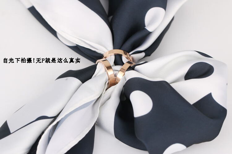 施华洛世奇锆歌娅缇韩国丝巾扣三环简约配饰百搭围巾扣气质日韩方巾扣