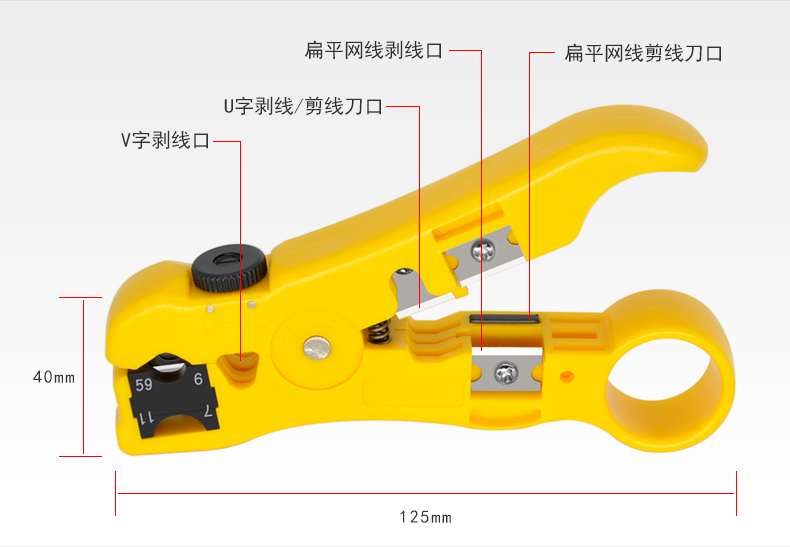 多功能剝線刀電線電纜剝線器網線剝線鉗子自動剝線刀剝線鉗扒皮剝線鉗