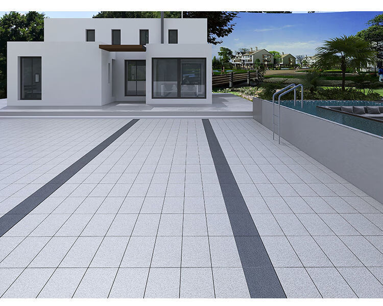 户外广场加厚荔枝面庭院车库地砖300*600室外生态地铺石pc砖18mm 山西