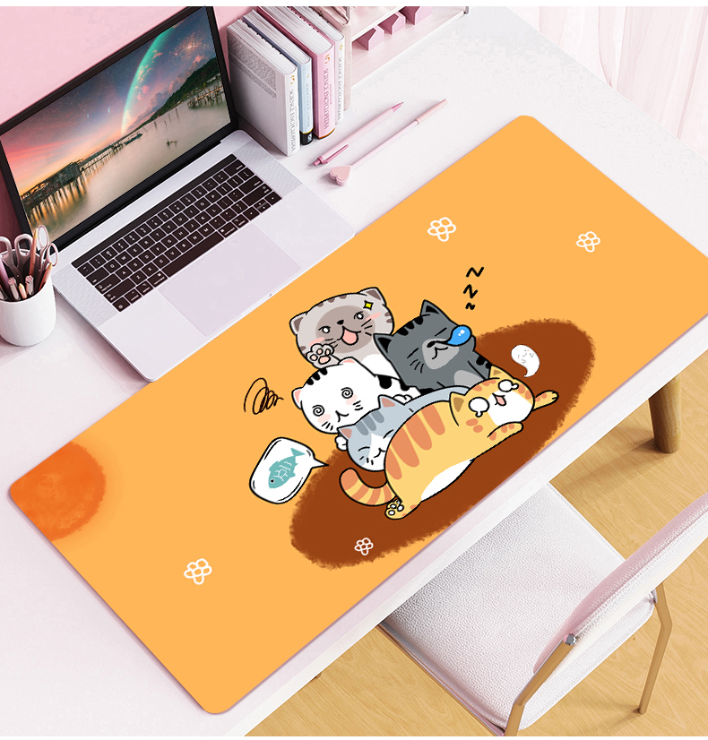 键设计大全加厚锁边软垫男女生游戏键盘桌垫大鱼快捷键800x300mm4mm