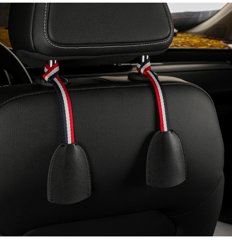 适用于汽车用挂钩隐藏式车载挂钩车内多功能座椅背挂钩车内用品翻毛皮