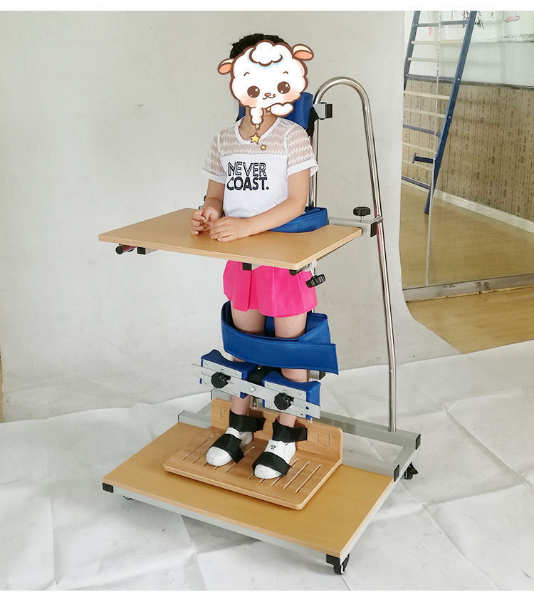 训练器材腿部残疾人儿童康复站立架家用训练器助行器儿童站立架带台面