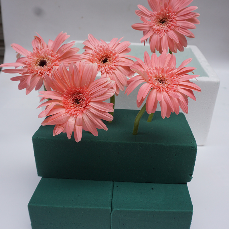 插花泥40块装插花泥吸水海绵泡沫花束底座干花鲜花泥方块专飞鱼普通