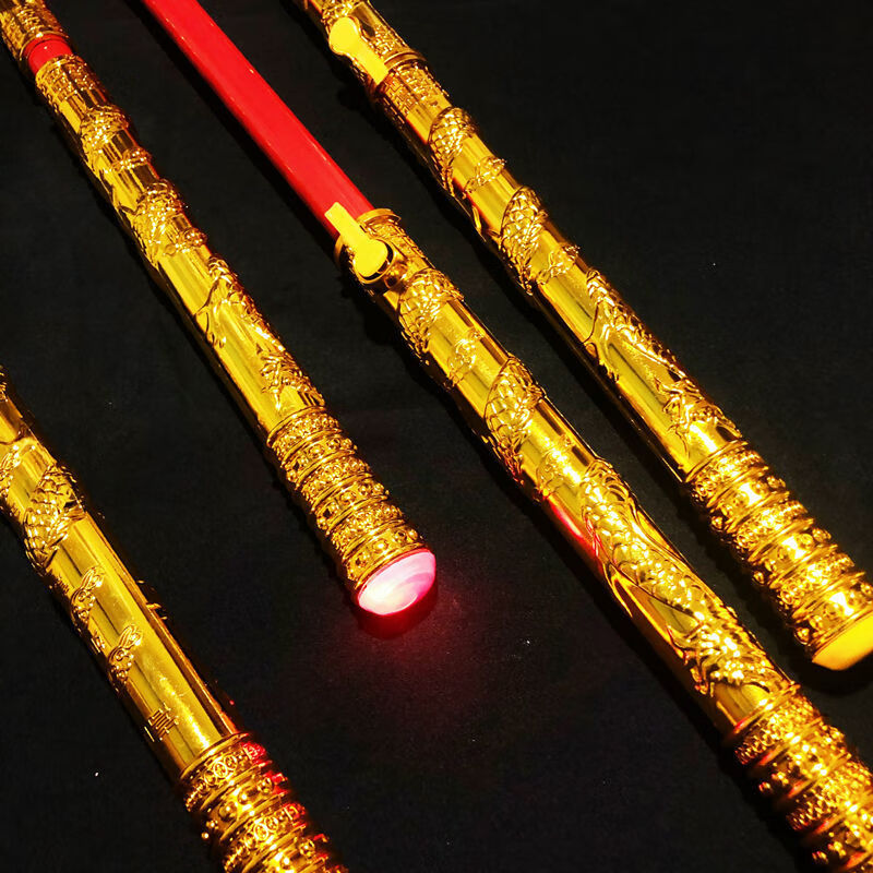 金箍棒玩具伸缩网红同款可伸缩金箍棒木质幼儿园儿童小孩子舞台表演