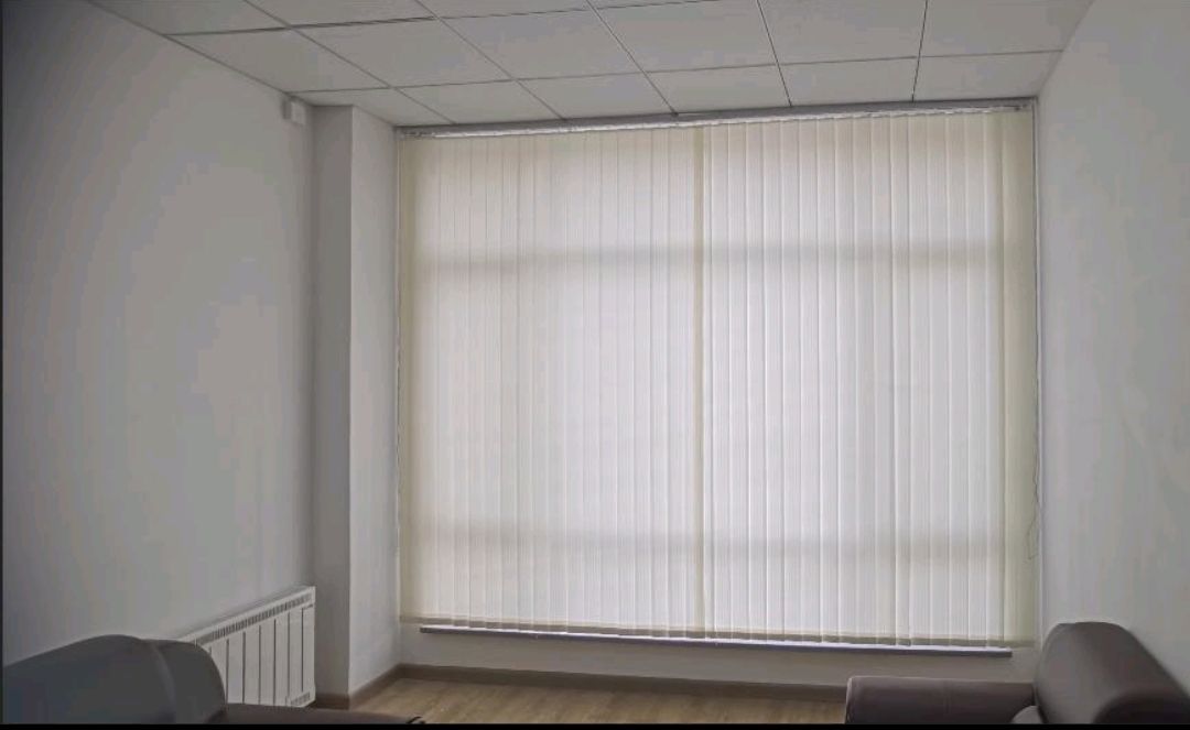 办公室竖百叶窗帘垂直帘阳台遮阳落地窗玻璃隔断竖条垂帘遮光百页柳叶
