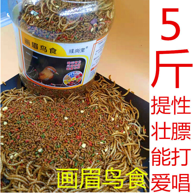 画眉鸟饲料提性壮膘画眉鸟食斗鸟料5斤桶装鸟饲料 5斤桶装提性壮膘