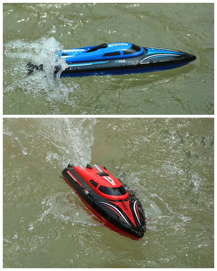 防水遥控船高速快艇水冷充电动儿童玩具轮船模型超大竞速比赛飞艇h100