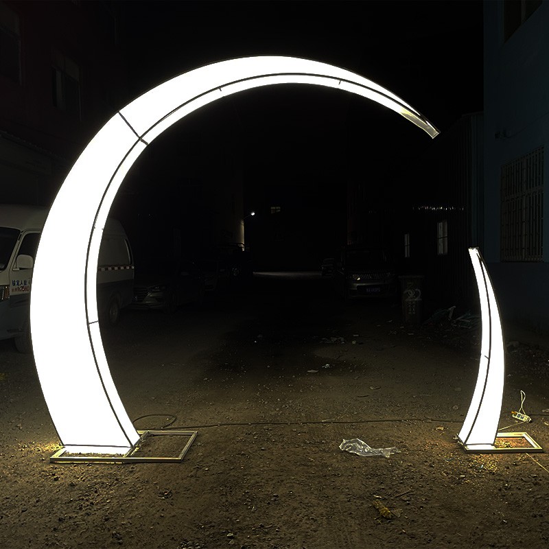 华为(hua)智选生态通用新款婚庆道具发光月亮拱门婚礼布置酒店婚礼堂