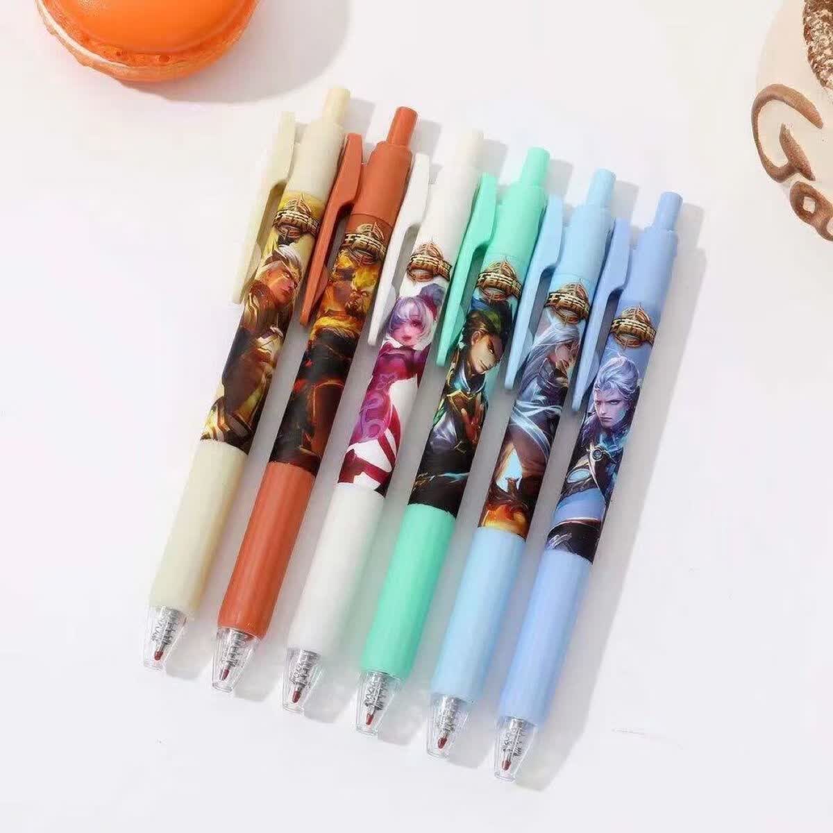 zanyang王者荣耀中性笔盲盒按动笔高颜值简约黑色05mm按动中性笔ins