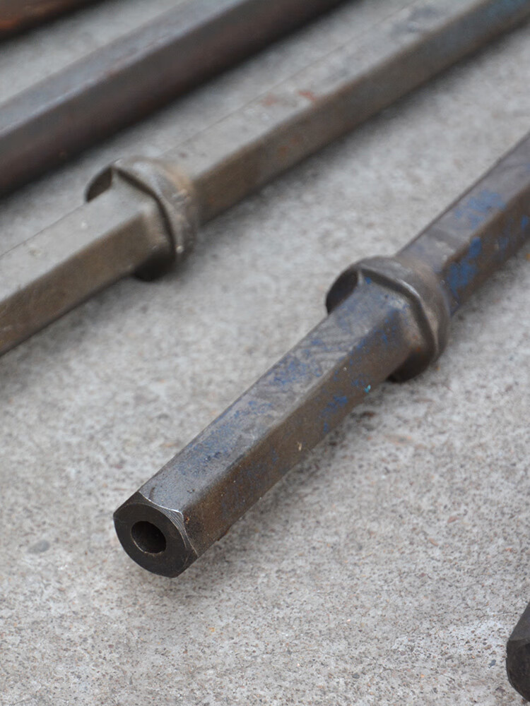 定制凿岩机钎杆 钻杆矿用 钢钎加厚加粗普钎g2g3六棱钻杆打孔钻杆 1.