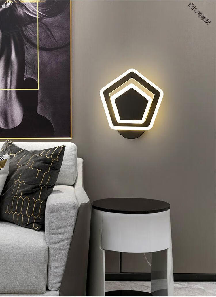 欧普 侍灯卧室壁灯床头灯客厅走廊过道楼梯北殴简约现代创意房间墙