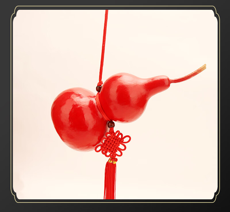 葫芦水壶可装热水 带藤红葫芦天然开口葫芦挂件摆件解决门对门镇邪