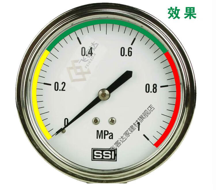 飞客达压力表标签仪表指示标识仪表表盘反光标贴压力表防水防潮标签