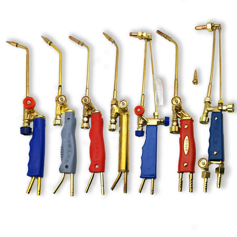 便携式氧气焊枪把手便携式焊炬小型氧气焊枪2l双用焊枪定制红蓝皮管各