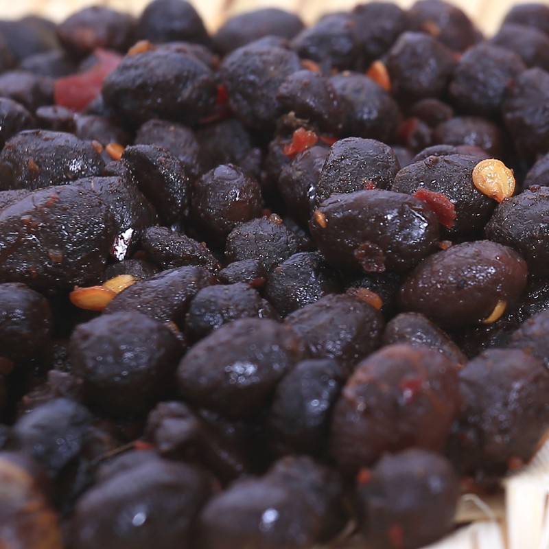 年货湖南豆豉平江袋装辣椒厨房调味下饭豆瓣酱500克1包