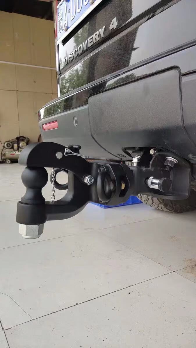 适用路虎发现43揽胜运动版拖车钩改装不锈钢牵引钩流氓勾后虎头钩拖sn