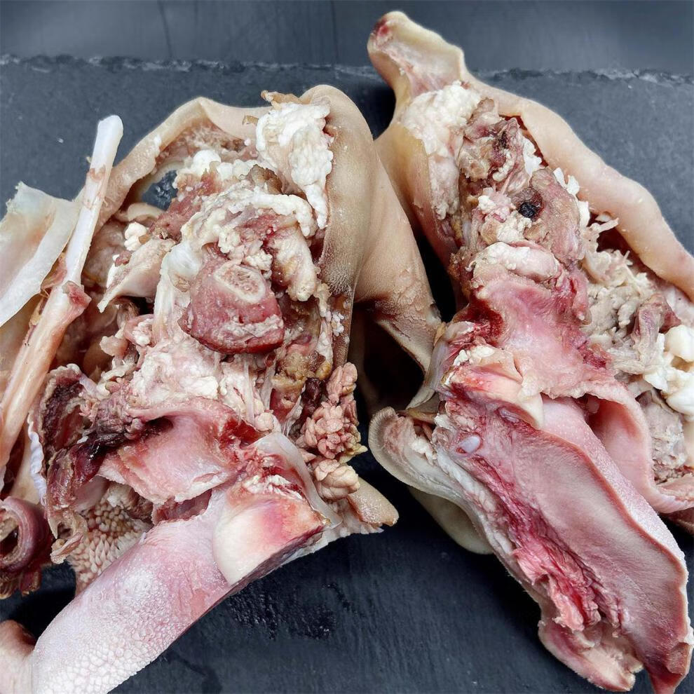 新鲜羊头肉整个现煮去骨大块羊脸肉八羊杂碎成熟冷冻商用批发索维奥三