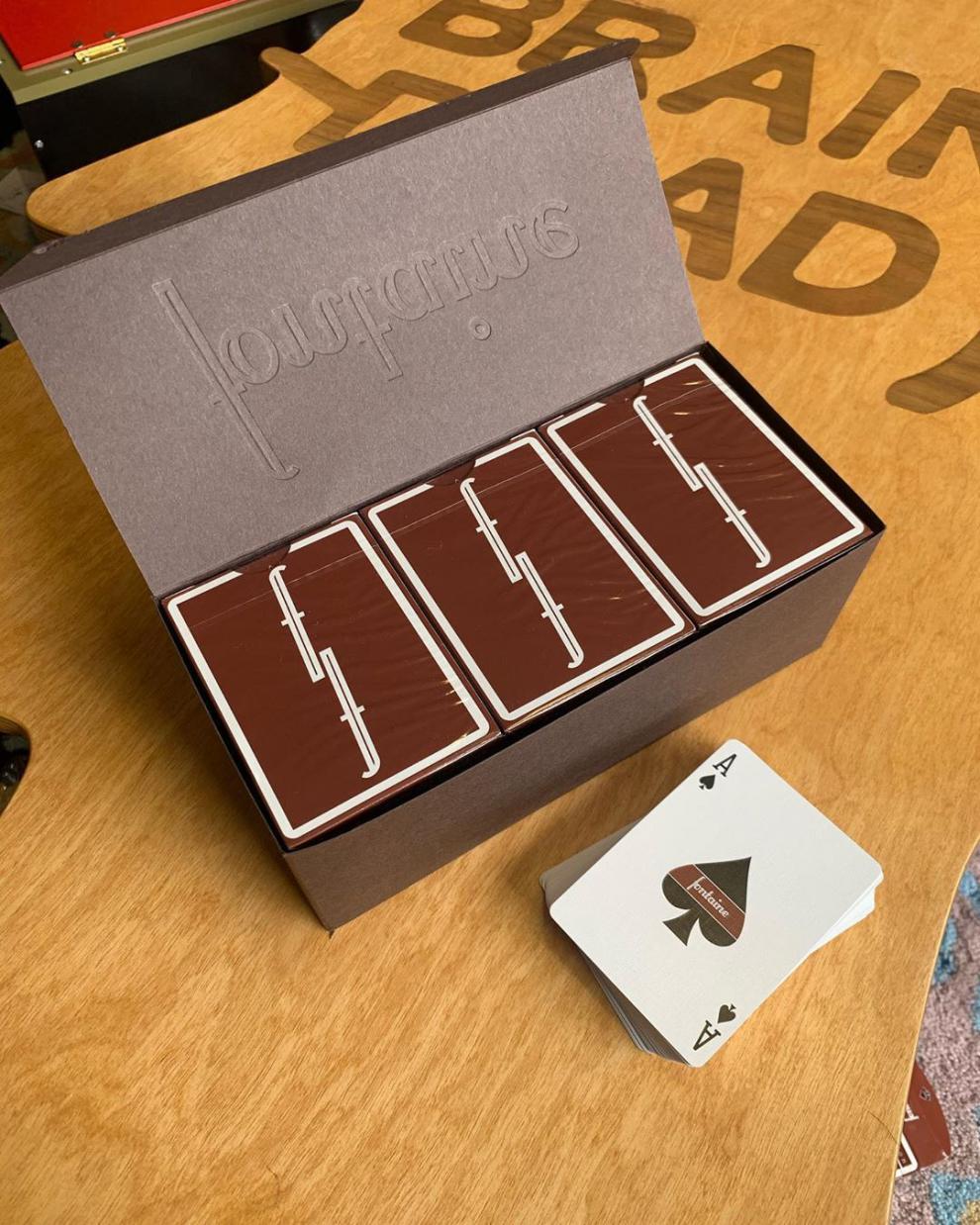 fontaine方丹扑克皮皮纸牌 方丹纯色 fontaine 黑方丹蓝粉 花切扑克