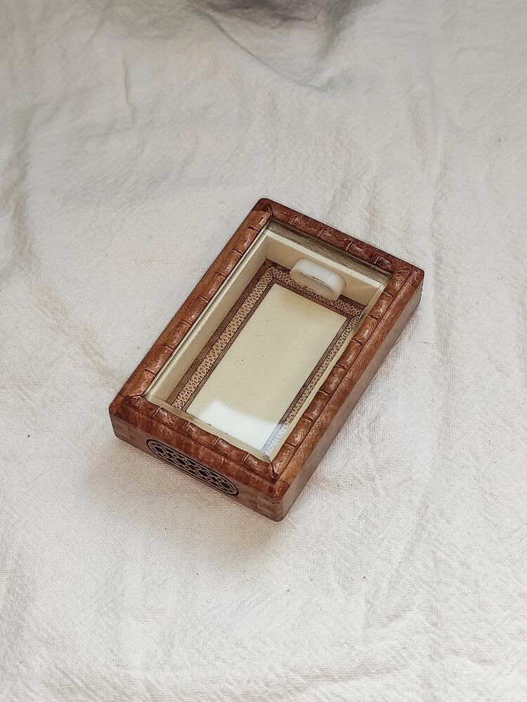 【派尼美特】张圣林鸣虫盒 黄金樟木迷你款大黄蛉盒 蛉子盒 蛉虫盒 虫