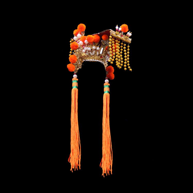 传统古法全手工台金纸制佛帽神明帽子天上圣母白莲圣母妈祖帽4寸头围