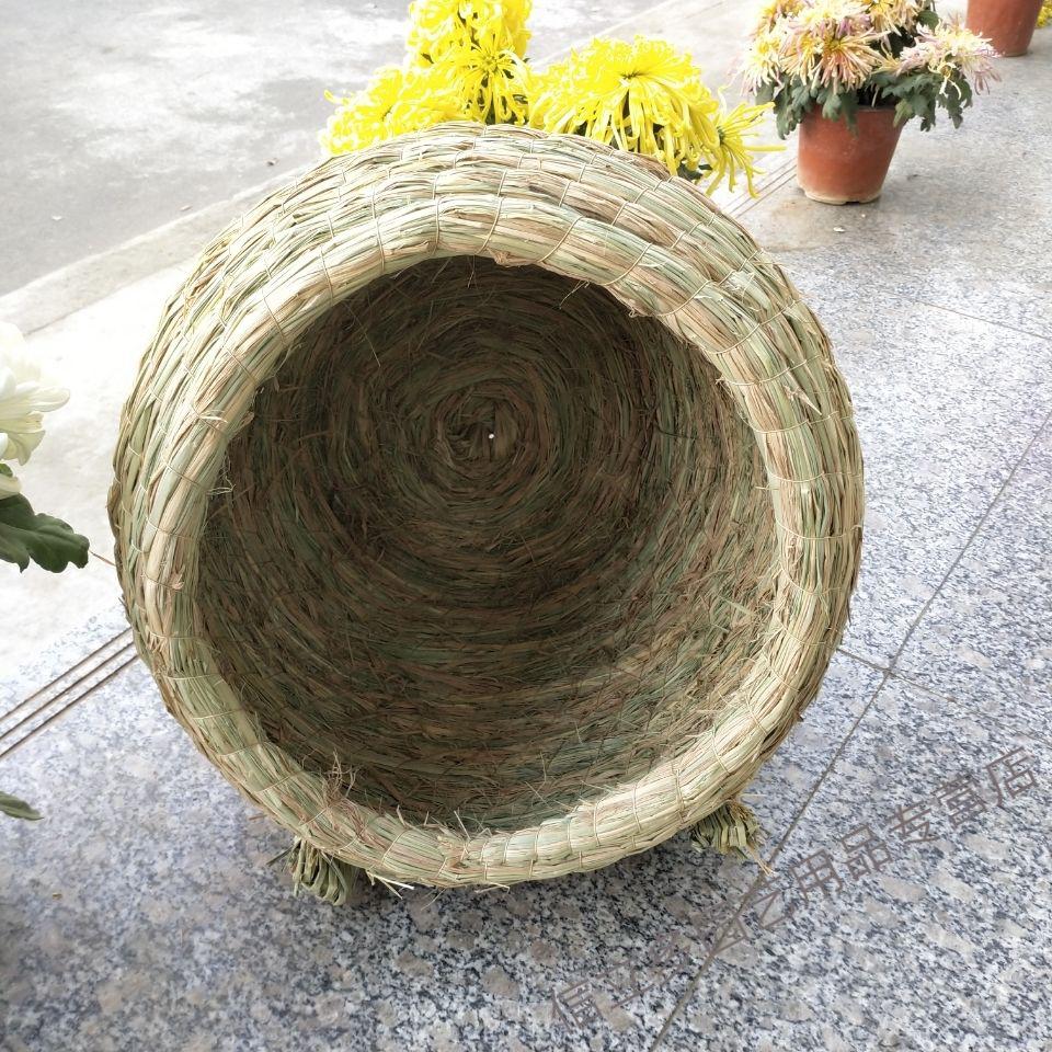鸡窝草编鸡屋下蛋加厚稻草家用四季大号户外产蛋鸽子老式鸡舍搭建30