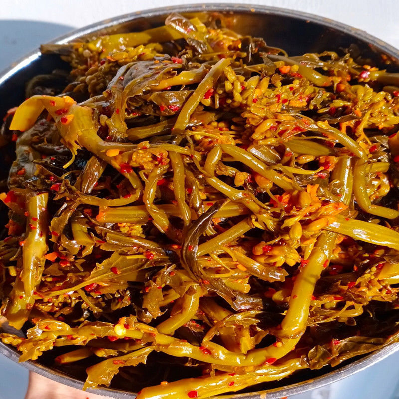 fghgf云南特产小吃临沧酸菜耿马傣族酸腌菜傣味菜花水淹菜腊腌菜下