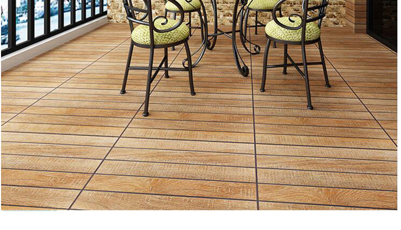 磁砖300600木纹仿古砖花园阳台露台地砖日式滑耐晒墙砖深灰色木纹砖