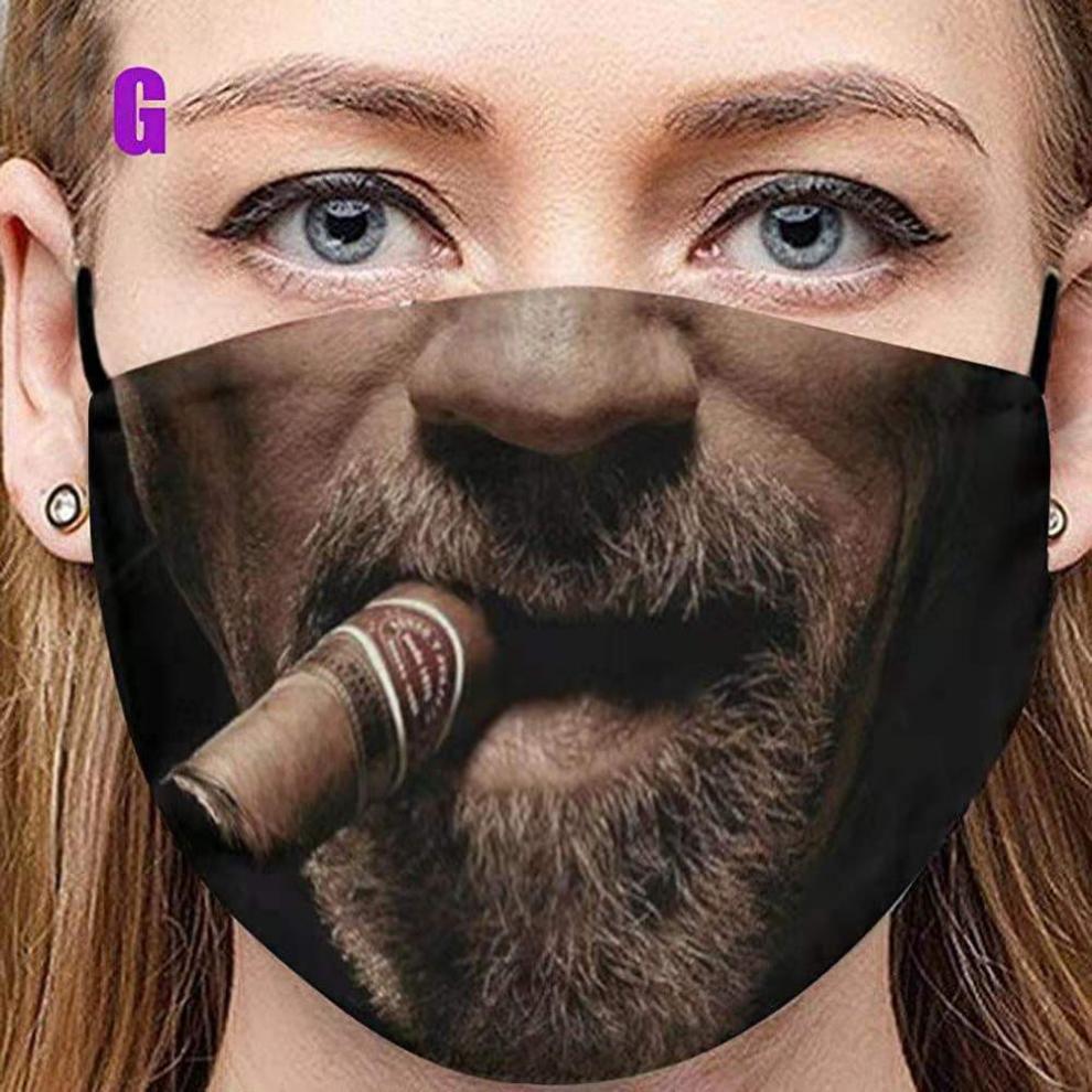 卡通搞怪口罩现货个性搞怪猪鼻子口罩口罩跨境防尘涤纶口罩印花口罩cr