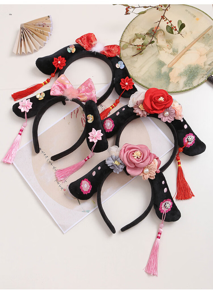 京选优品贵妃发箍格格发箍中国风头饰格格发箍儿童古风汉服发饰发卡