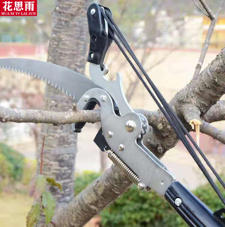 高空剪枝剪电动可伸缩高空剪枝剪高枝剪园林伸缩长杆修剪器修树枝剪