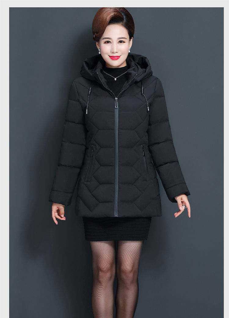 中老年棉服女短款秋冬季新款妈妈装装棉衣女4外套小棉袄黑色xl建议951