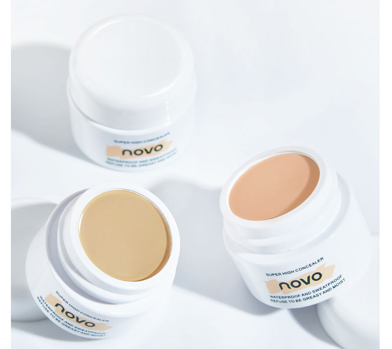 novo遮瑕膏遮盖斑点痘印痘痘遮纹身黑眼圈修容防水不脱妆女生2自然白