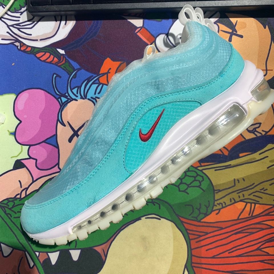air max 97万花筒上海限定薄荷绿云层 ci1508-400 气垫跑步鞋 43