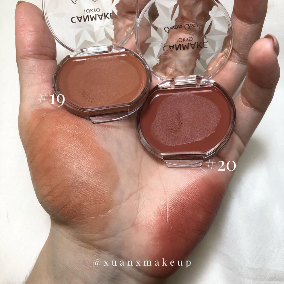 日本canmake腮红16单色膏状腮红唇颊两用日杂显气色16新色1917学生