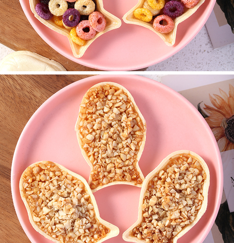 糯米船壳鱼型糯米船壳饼鱼形鲷鱼烧焦糖杏仁低脂谷物圈100克