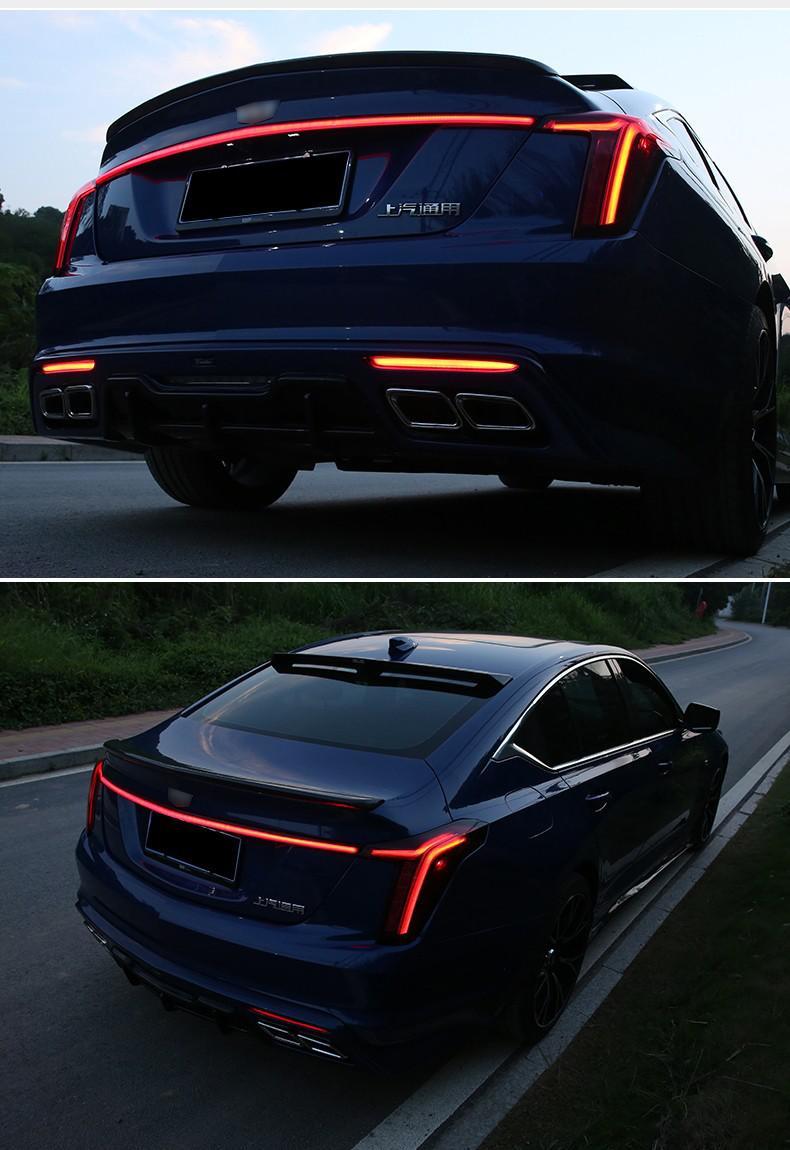 福洛伦二辉凯迪拉克ct5改装贯穿尾灯件流水尾灯一字尾灯动态流光灯