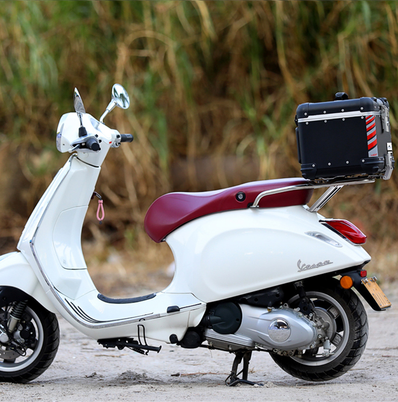 loboo萝卜摩托车尾箱维斯帕vespa150gts300改装铝合金后尾架底板t款36