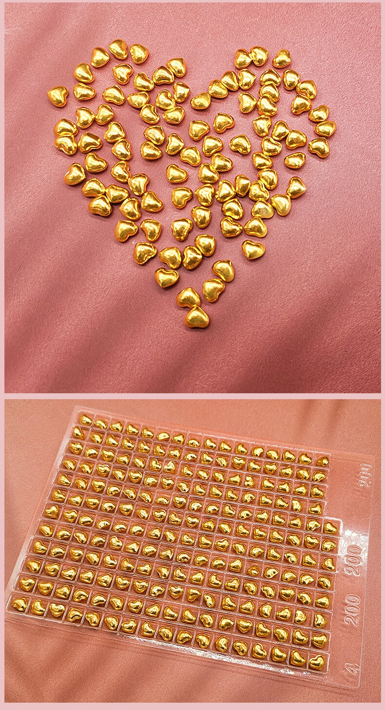 欧阳先生爱心金豆豆实心投资黄金金瓜子1克纯金9999足金豆子金条2g