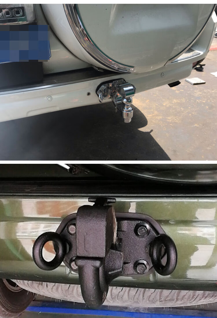 美煌普拉多拖车钩霸道2700不锈钢拖钩40002700中东lc120防撞流氓钩原