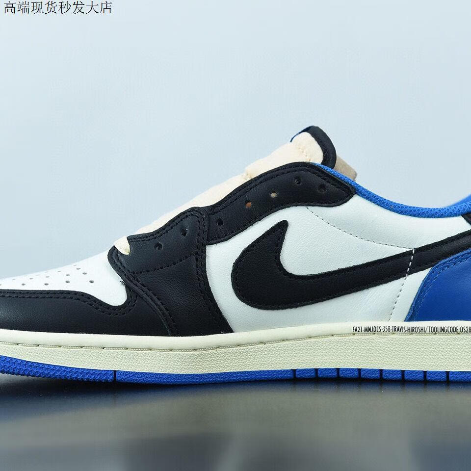 【官方旗舰】纯原 乔1 aj1 low 藤原浩 倒钩 低帮男女运动休闲板鞋dm7