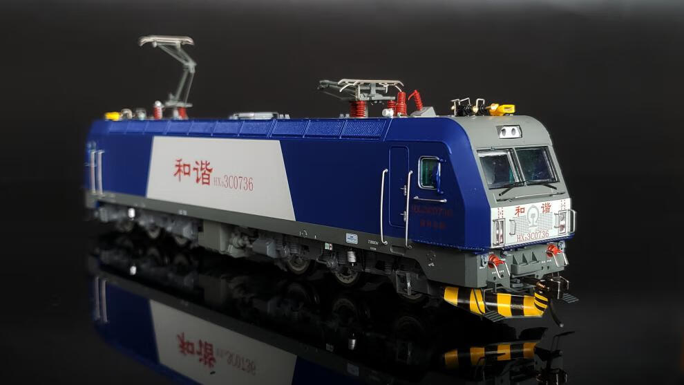 火车模型 1/87 ho 和谐电3c型 hxd3c干线电力机车 广铁广段0717【图片