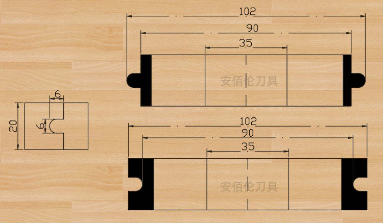 木工刀具拼板刀凹凸公母立铣刀组合开槽榫卯对接子母刀实木地板刀 木
