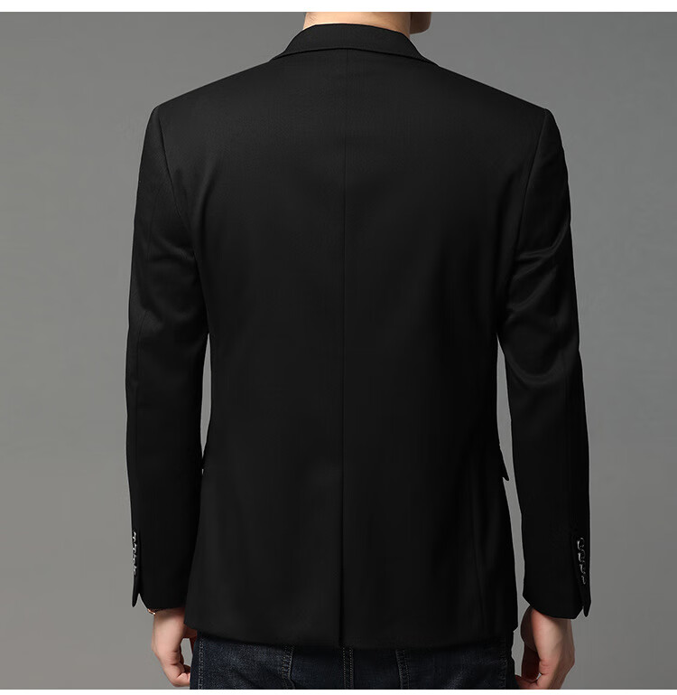 太子龙青年男士韩版纯色两粒扣圆下摆休闲西装春秋新品翻领职业西服